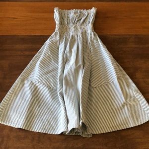 Moda strapless cotton dress